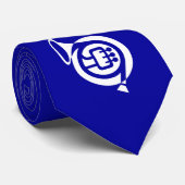 青いフレンチ・ホルン ネクタイ (ロール)