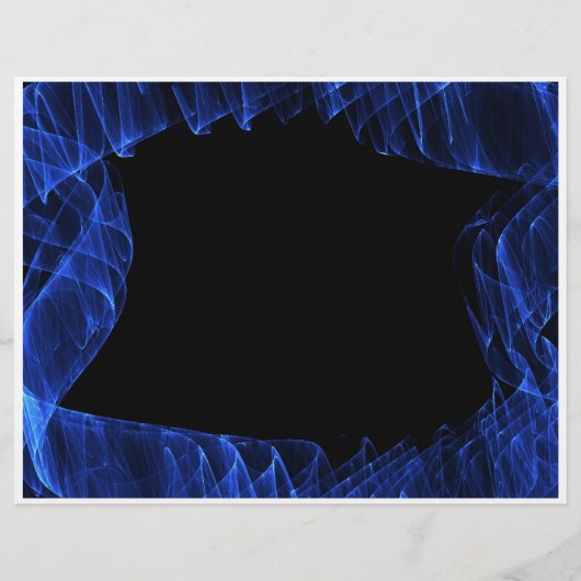 青いフレーム チラシ (正面)