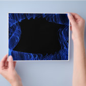 青いフレーム チラシ (手)