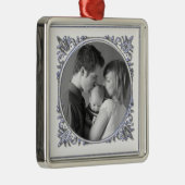 青いフレーム メタルオーナメント (右)