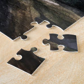 青いフロントのアマゾンのオウムパズル ジグソーパズル (側面)