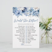 青いフローラって言うの?ブライダルシャワーゲーム 便箋 (スタンド正面)