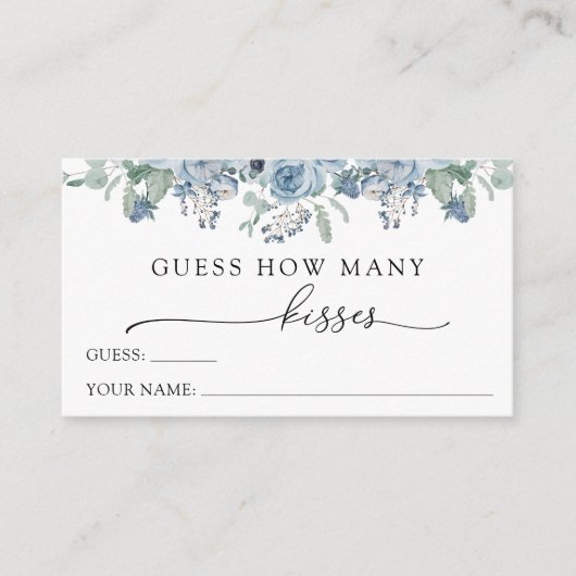 青いフローラでキス・エンクロージャ・カードの数を推測 エンクロージャーカード (正面)