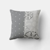 青いフローラとドットのアメリカのMOJO枕 クッション (裏面)