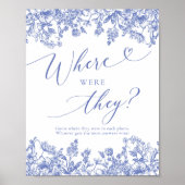 青いフローラどこ彼らはブライダルシャワーゲーム ポスター (正面)