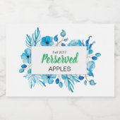青いフローラのりんご フードラベル (シングルラベル)