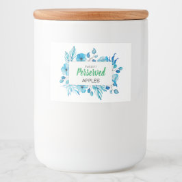 青いフローラのりんご フードラベル