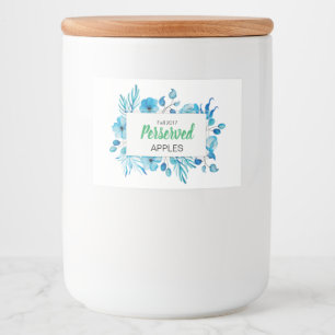 青いフローラのりんご フードラベル