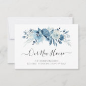 青いフローラの動きを伝える発表 招待状 (正面)