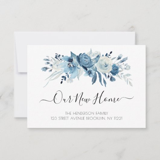 青いフローラの動きを伝える発表 招待状 (正面)