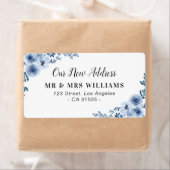 青いフローラの新しいアドレスの移動 ラベル (インサイチュ)