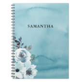 青いフローラの水色名 ノートブック (正面)