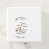 青いフローラの葉サファリベイビーシャワーポップ・アートのIt フェイバータグ (インサイチュ)