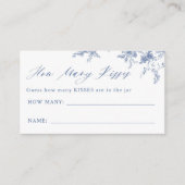 青いフローラはゲームカードの数を推測 エンクロージャーカード (正面)