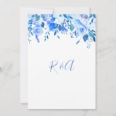 青いフローラは日付を保存し、青いフローラ セーブザデート (裏面)