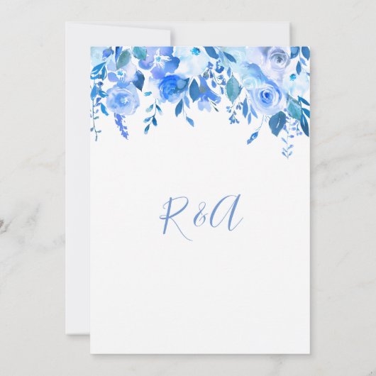 青いフローラは日付を保存し、青いフローラ セーブザデート (裏面)