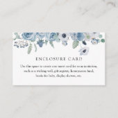 青いフローラエンクロージャカード エンクロージャーカード (正面)