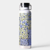 青いフローラキルト ウォーターボトル (背面)