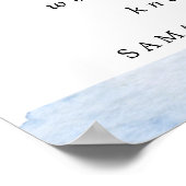 青いフローラサイドのサインではなくシート結婚を選ぶ ポスター (角)