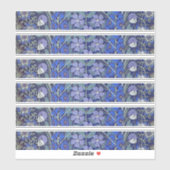 青いフローラシール シール (シート)