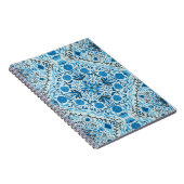 青いフローラタイル ノートブック (右側)