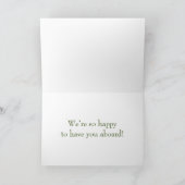 青いフローラチームへようこそ新入社員 カード (内部)