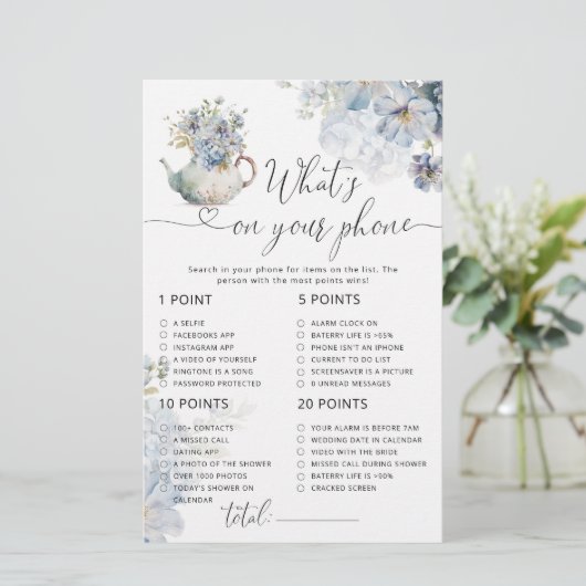 青いフローラティーパーティーあなたの携帯ゲームの何 (スタンド正面)