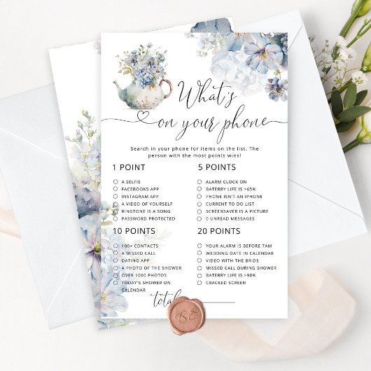 青いフローラティーパーティーあなたの携帯ゲームの何