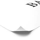 青いフローラママBee赤ちゃんシャワー歓迎サイン ポスター (コーナー)