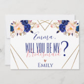 青いフローラ写真お前なしでは結び目が結べない 招待状 (正面)