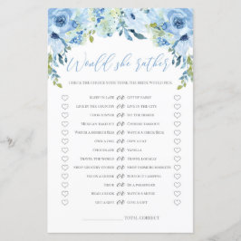 青いフローラ彼女はむしろbridlaシャワーゲーム