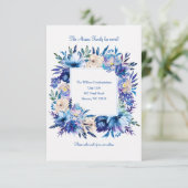 青いフローラ発表 案内状 (スタンド正面)