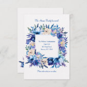 青いフローラ発表 案内状 (正面/裏面)