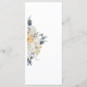 青いフローラ結婚の メニュー (裏面)