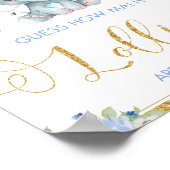 青いフローラ象は、どれだけのロリーゲームを推測 ポスター (角)