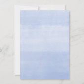 青いフローラ象男の赤ちゃんの願い 招待状 (裏面)