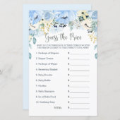 青いフローラ赤ちゃんシャワーのゲーム価格を推測 (正面/裏面)