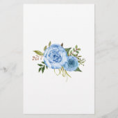 青いフローラ赤ちゃんシャワーバッグゲームの内容 チラシ (裏面)