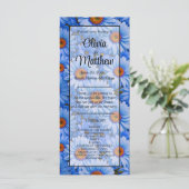 青いフローラ青ひまわり青いデイジーパターン (スタンド正面)