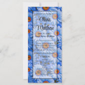 青いフローラ青ひまわり青いデイジーパターン (正面)