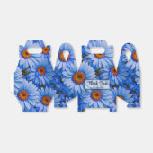 青いフローラ青ひまわり青いデイジーパターン フェイバーボックス (折り畳みなし)