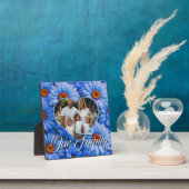 青いフローラ青ひまわり青いデイジー写真 フォトプラーク (インサイチュ)