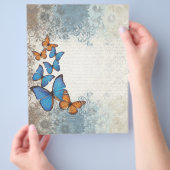 青いフローラ チラシ (手)