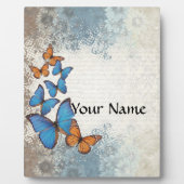 青いフローラ フォトプラーク (正面)