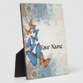 青いフローラ フォトプラーク (側面)