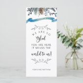 青いフローラ,旅行ゲストウェルカムノート,プログラム (スタンド正面)