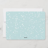 青いブラシの楽しいカリグラフィースタークリスマス写真 シーズンカード (裏面)