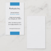 青いブロックの平野の名刺 名刺 (正面/裏面)