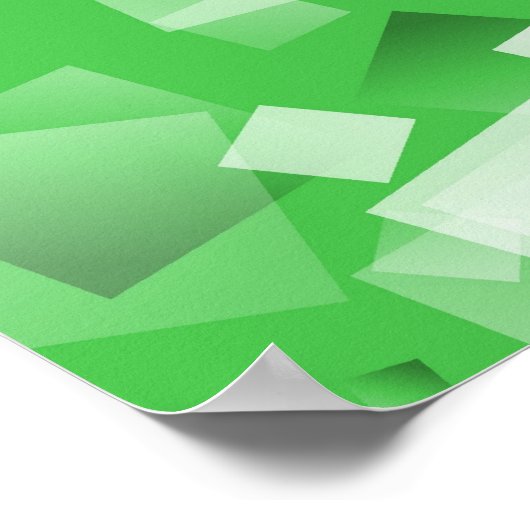 青いブロック ポスター (角)