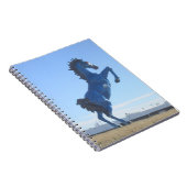 青いブロンコのノート ノートブック (右側)